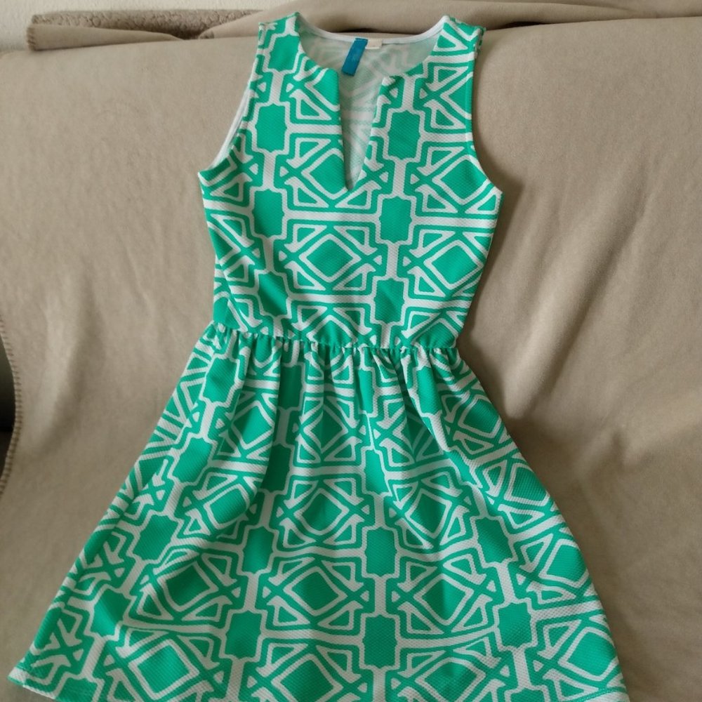 Fit and Flare Textured Dress